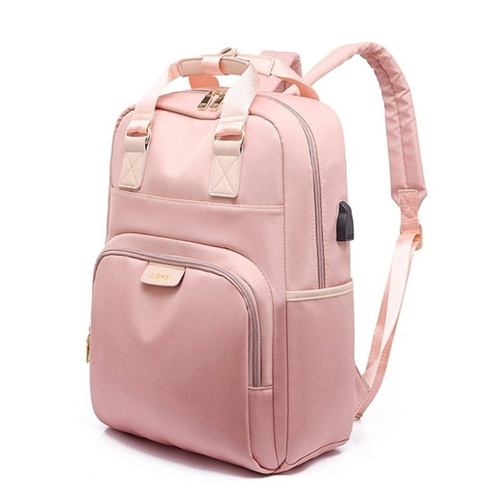 Laptopveske Canvas – Multifunksjonell ryggsekk Håndveske og skolesekk – designet for trendy og stilige kvinner