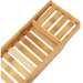 Natural Bamboo Bath Caddy Tray – 70 cm, White Finish