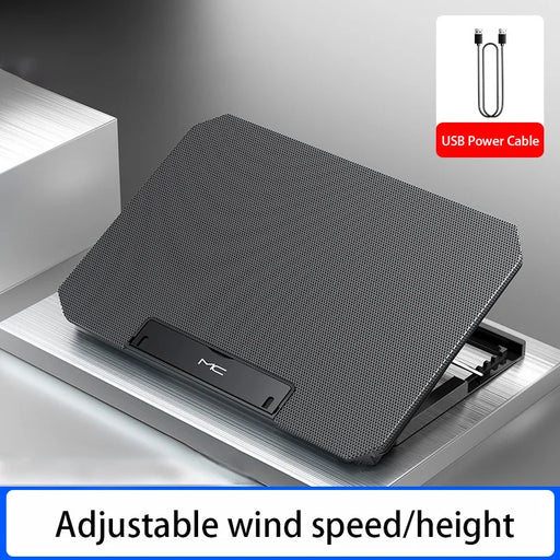 Gaming Laptop Cooler for 12–16 inch Notebooks | Dual Fans & Adjustable Wind Speed