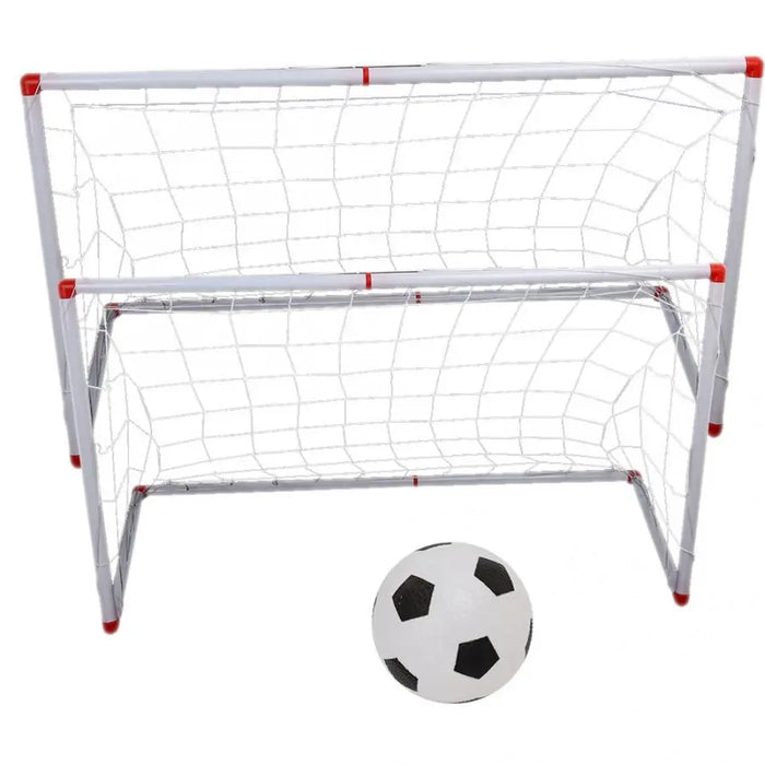 106/120cm Kids Indoor & Outdoor Football Goal Set with Ball and Pump