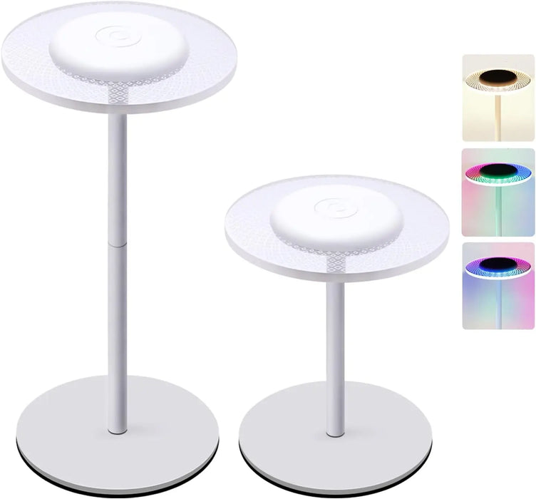 RGB Fargeforandrende Trådløs Bordlampe - Berøringskontroll, DIY Dimmbar Skrivebordslampe - Perfekt for Middag, Terrasse, Soveromsmiljøer