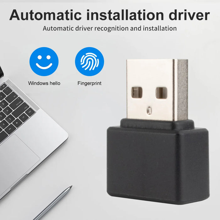Mini Fingerprint Reader for Windows Hello – USB / Type‑C Biometric Scanner for PC & Laptop