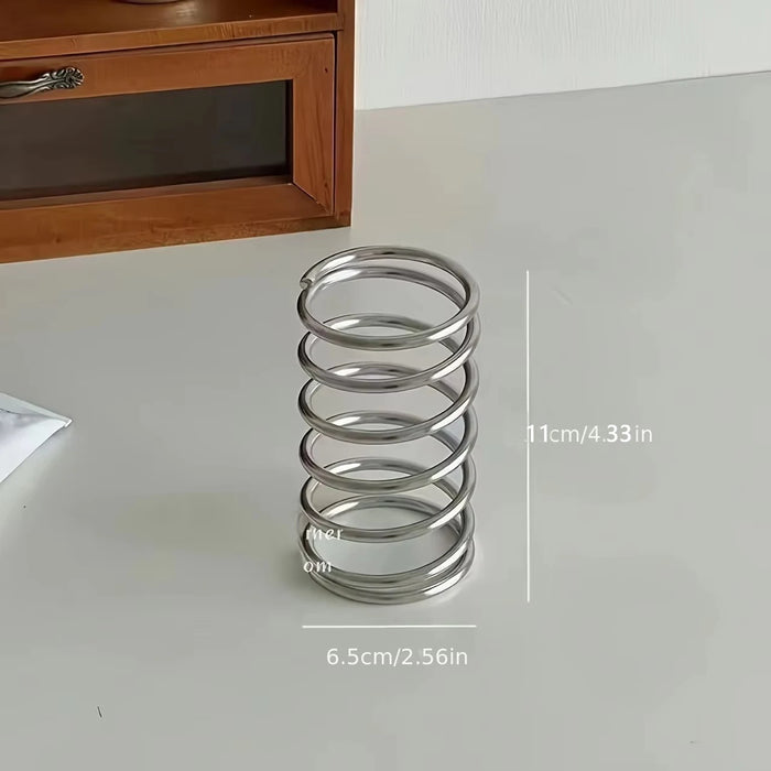 Stainless Steel Toothbrush Holder – Metal Bathroom Storage Rack