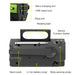 Disaster Prevention Emergency Flashlight Radio Solar Hand Crank Rechargeable Rechargeable Multifunctional LED Reading Light Radi