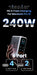240W GaN 6-in-1 Charger — 140W PD3.1, Digital Display & Ambient Light (USB‑C / USB‑A)