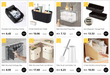 Adhesive Wall-Mounted Storage Rack – Single-Tier Kitchen & Bathroom Organiser (1pc/2pc)