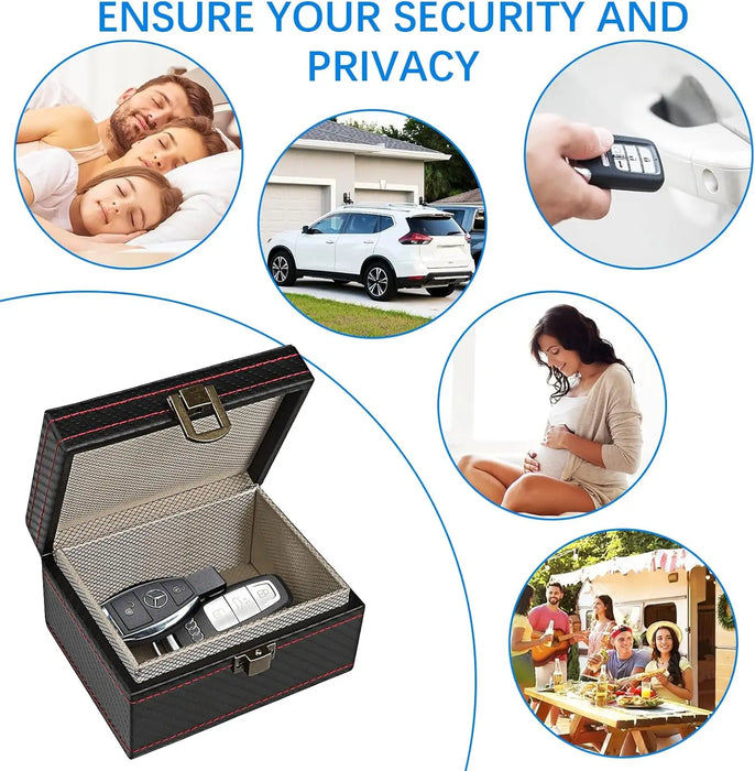 Anti-Theft Faraday Box & Bag for Key Fob — RFID Key Fob Protector for Keyless Cars