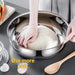 Stainless Steel Mixing Bowl with Lid — Heavy-Duty, Dishwasher-Safe
