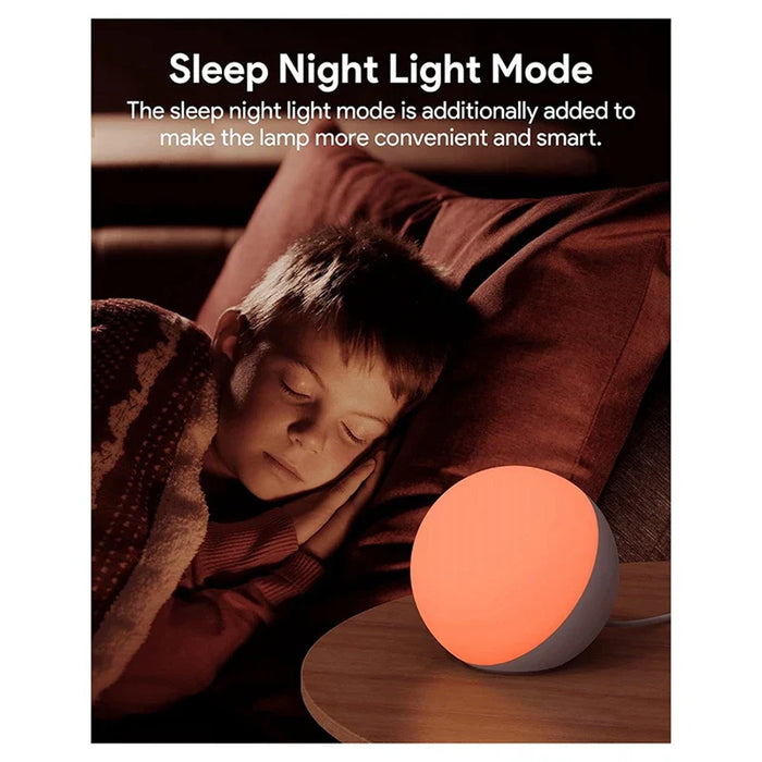 Smart bordlampe dimbar skrivebordslampe - app-/stemmestyrt, LED RGB, fargeskiftende, berøringslampe med britisk plugg - ideell for moderne smarthjem og teknologientusiaster