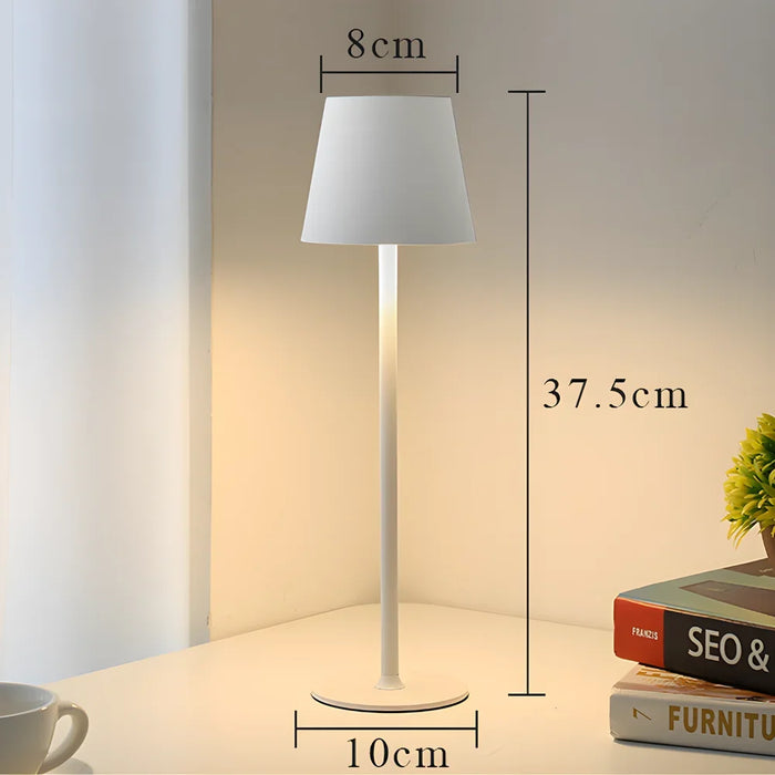 LED oppladbar skrivebordslampe - berøringsbryter bordlamper, 3 fargemoduser, dimmefunksjon - ideell for soverom, stue, bar og middagsdekorasjonsbelysning