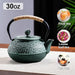 Cast Iron Teapot 900ml — Sakura Pattern with Tea Strainer