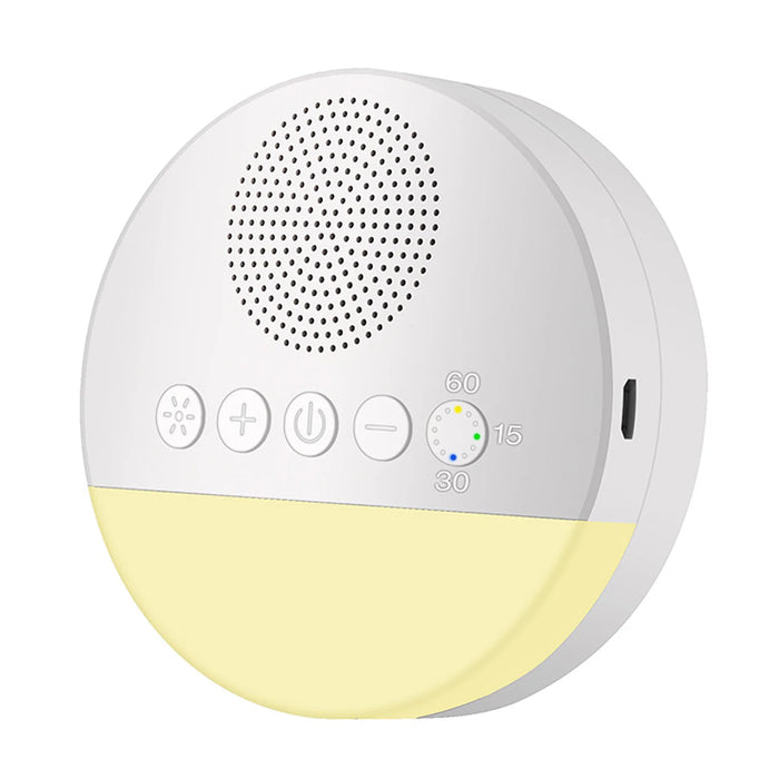 Baby White Noise Machine — USB Rechargeable Sleep Sound Player with Timer & Night Light