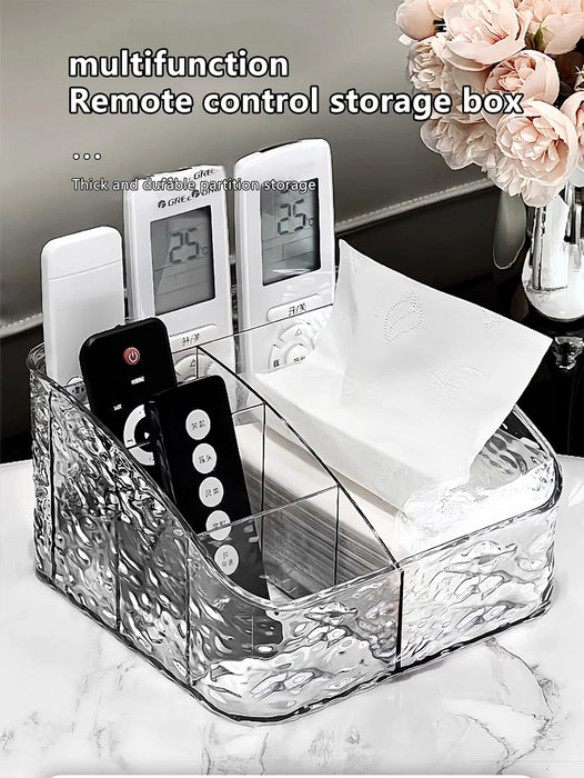 Clear Cosmetic Storage Box – Vanity Makeup & Skincare Organiser (3 / 4 / 5 Grid)