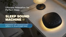 White Noise Machine — 20 Soothing Sounds, Night Light Timer, USB-C Rechargeable, Portable with Lanyard