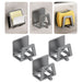 Self‑Adhesive Carbon Steel Sponge Holder — Sink & Bathroom Organiser, Black/Gray/White