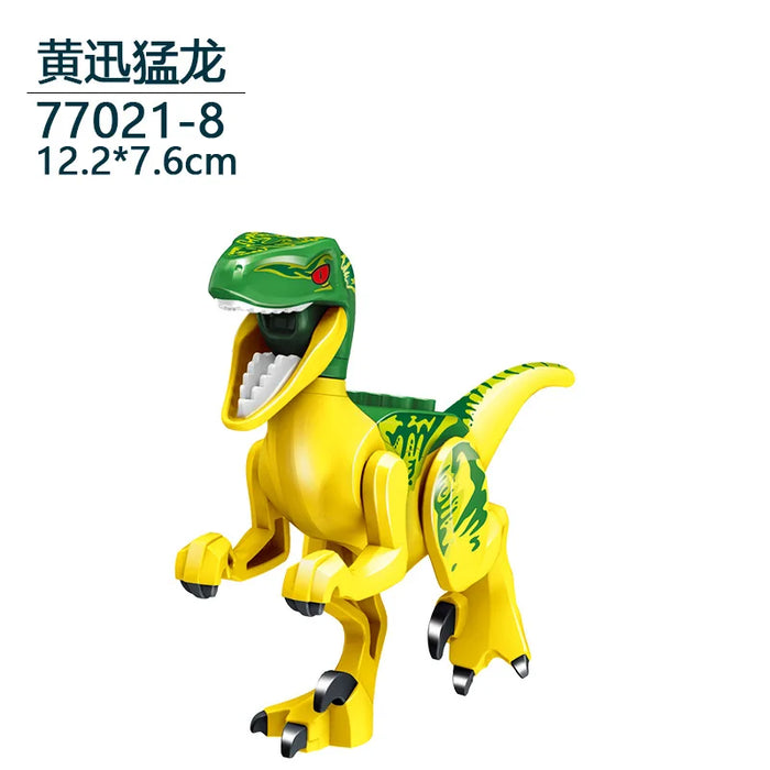 Tyrannosaurus Rex Building Block Figure — Jurassic Dinosaur Brick Toy (LEGO-compatible, 1pc)