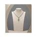 Linen Jewellery Bust Necklace Display Stand — Beige