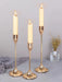 3-Piece European-Style Metal Candlestick Set – Wedding & Table Holders
