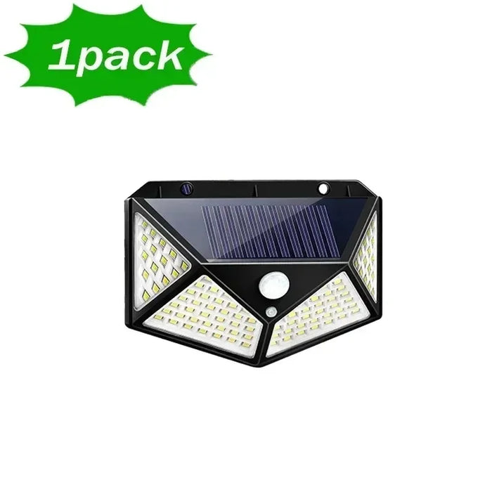 Solenergi LED-lampe - Multifunksjonell sollys drevet spotlight, vanntett, med bevegelsessensor - Ideell for utendørs hagedekorasjon