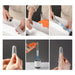 Refillable Detergent Toilet Brush Set — Wall-Mounted Silicone TPR Brush with Holder