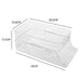 2-Tier Automatic Roll-Down Fridge Drink Dispenser — Clear Stackable Can Organiser