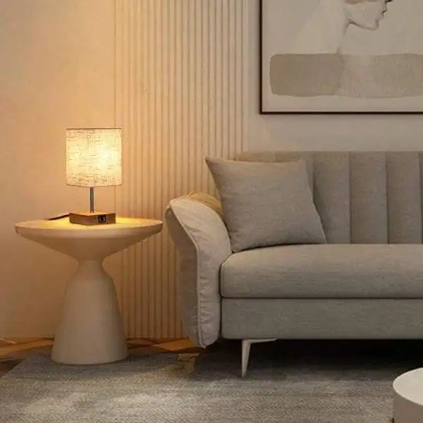 LED skrivebordslampe fra Bedside Lamps - berøringsdimmbar bordlampe med USB- og Type C-port, hurtiglading, øyebeskyttelse - ideell leselys for studenter og langvarige lesere
