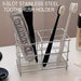 5-Slot Toothbrush Holder — Freestanding, Space-Saving, White