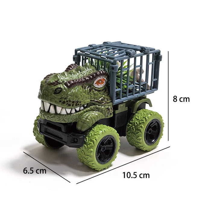 T‑Rex Inertia Dinosaur Truck with Dino Figure – Inertial Monster Truck Toy for Toddlers