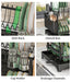 2-Tier Metal Dish Drainer with Draining Spout, Cutlery & Cup Holders