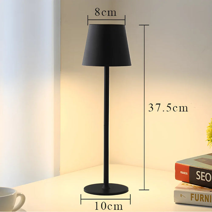 LED oppladbar skrivebordslampe - berøringsbryter bordlamper, 3 fargemoduser, dimmefunksjon - ideell for soverom, stue, bar og middagsdekorasjonsbelysning