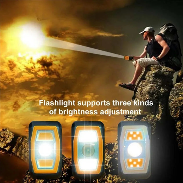 4000mAh Emergency Solar Radio with Hand Crank — AM/FM Weather Radio, LED Reading Light & Phone Charger