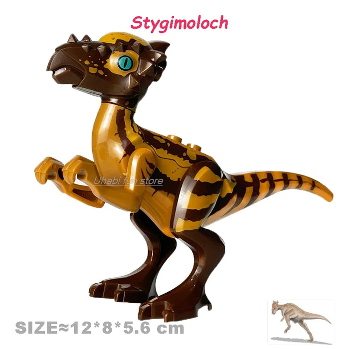 Jurassic Dinosaur Building Set — Triceratops, Velociraptor, T‑Rex, Indominus (Age 6+)