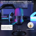 USB Condenser Microphone with RGB — 192kHz/24bit Cardioid Mic for Streaming & Recording