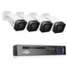Hiseeu 8CH 5MP NVR Camera System - 4Pcs POE H.265+ IP Security Cameras, Audio, Night Vision 10m, IP66 Waterproof, Onvif - Ideal for Home and Business Security - Shopsta EU