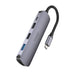 Hoco 5 In 1 HUB - Type C USB 3.0 2.0 Adapter, PD60W Dock, 4K 30HZ HDMI-Compatible USB-C Splitter - Perfect for MacBook Pro Users and HDTV Enthusiasts - Shopsta EU