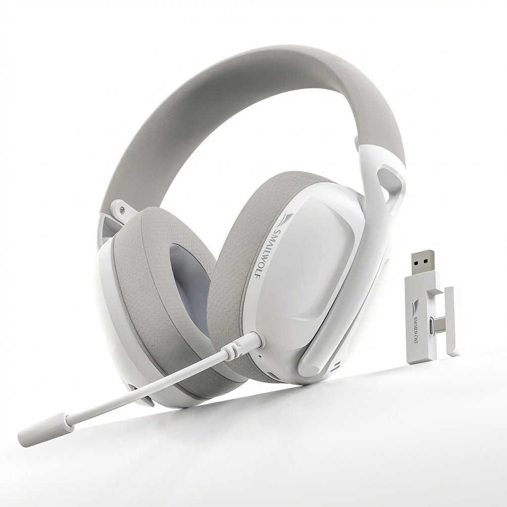 L80 Lightweight Three-Mode Gaming Headset — Bluetooth & Wired with Microphone