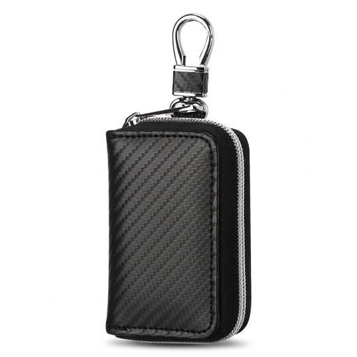 Portable RFID-Blocking Key Pouch — Zipped Faraday Case for Car Keys