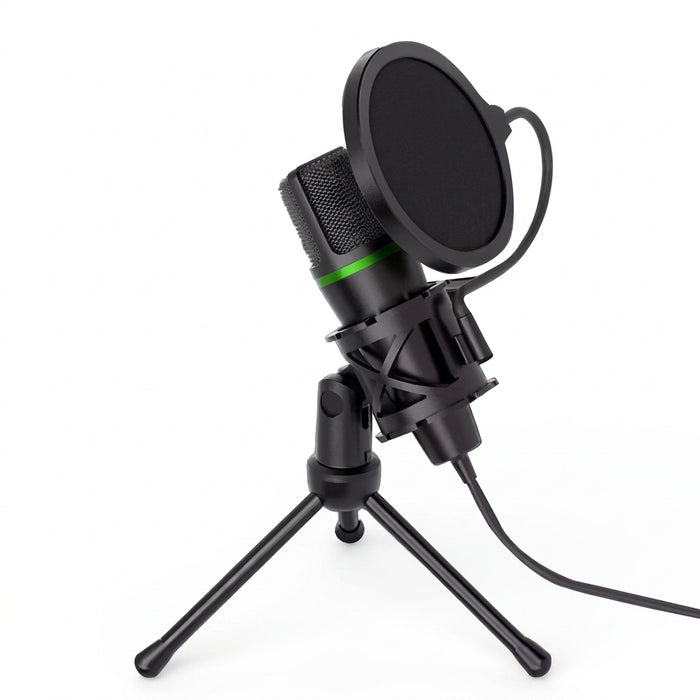 USB Condenser Microphone for PC & Laptop — Wired Streaming, Podcasting & Gaming (RGB option)