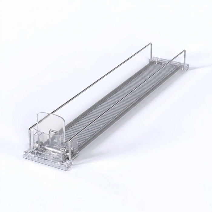 Automatic Soda Can Dispenser — Transparent Slide-Rail Fridge Rack